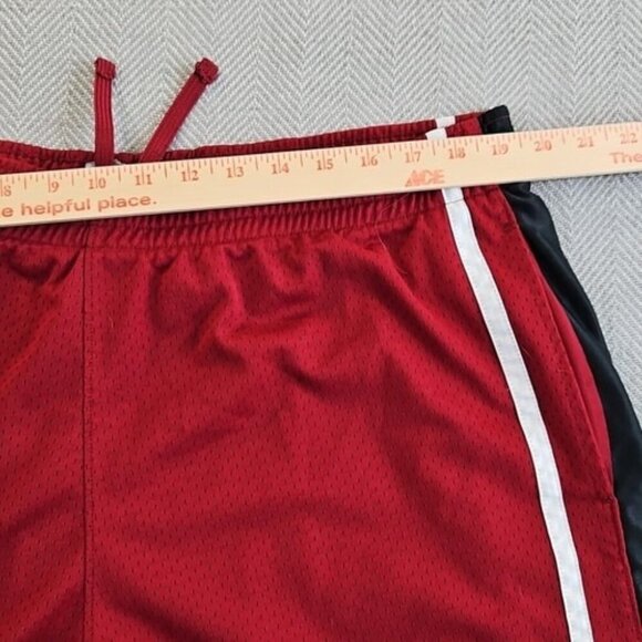 Vintage Champion C9 Basketball Shorts XL Maroon Red Dazzle Mesh Rare EUC VTG - Picture 10 of 14